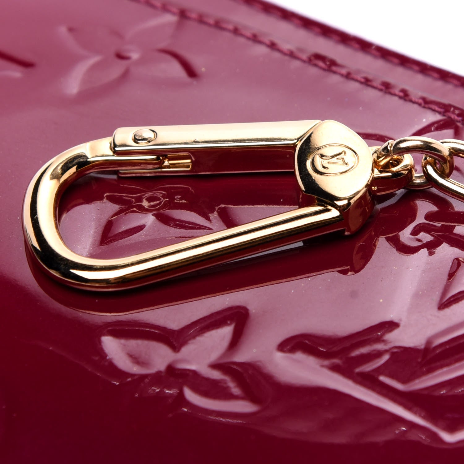 Louis Vuitton Vernis Key Pouch Magenta 9 of 9