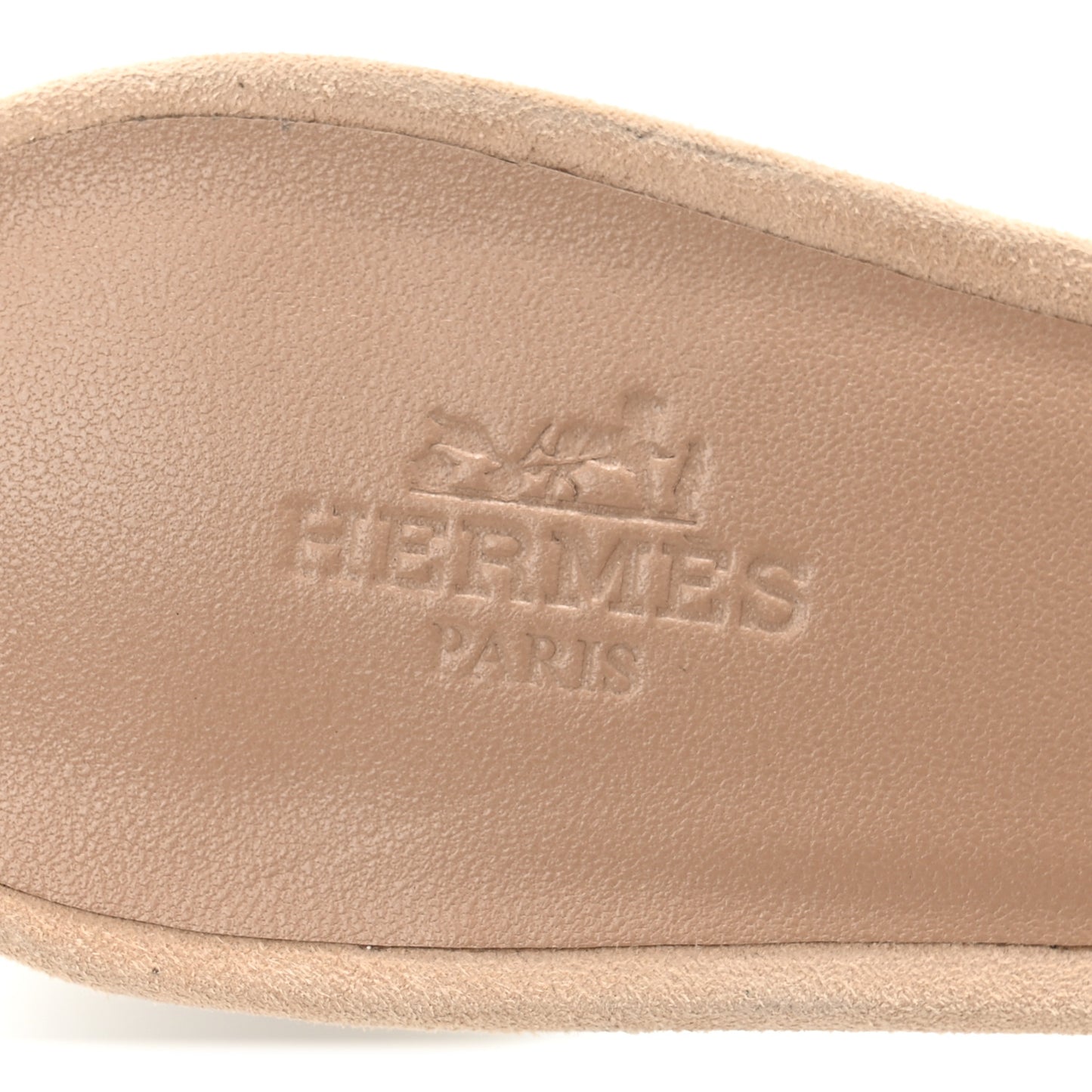 Suede Goatskin Crystal Oasis Sandals 36 Rose Nude