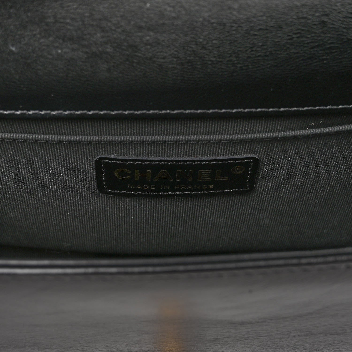 Chanel Metallic Glazed Calfskin Medium Boy Flap Black Gold 6 of 10