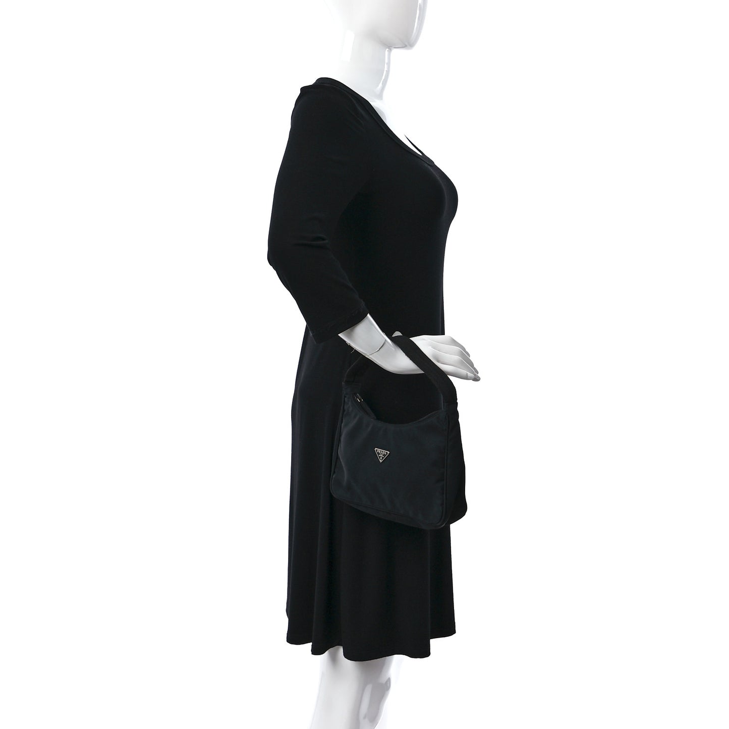 Tessuto Nylon Shoulder Bag Black