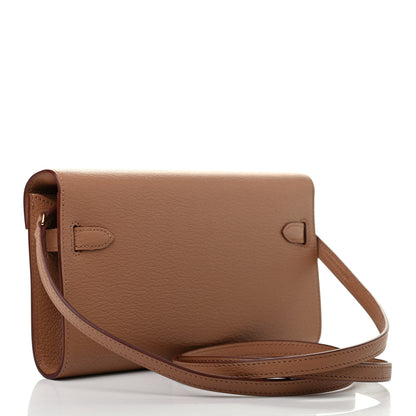 Hermes Chevre Mysore Kelly Wallet To Go Quebracho 3 of 9
