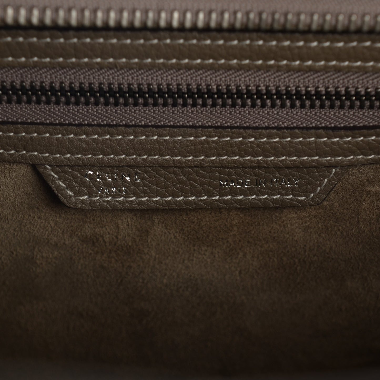 Drummed Calfskin Micro Luggage Souris