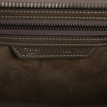 Celine Drummed Calfskin Micro Luggage Souris 6 of 8