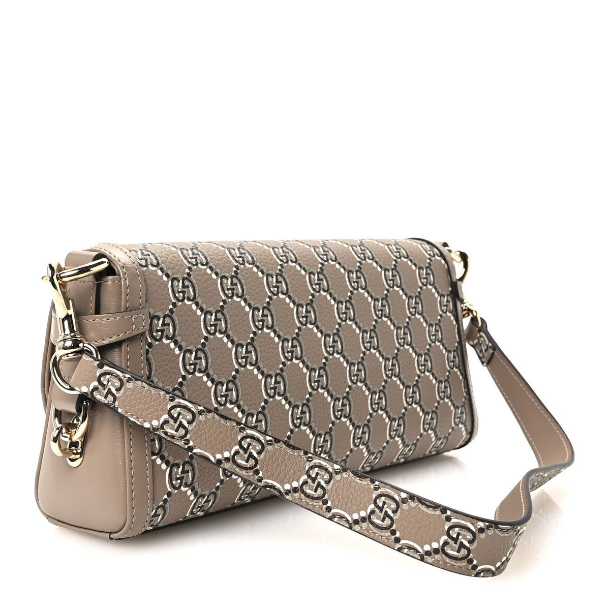 GG Shadow Monogram Small Luce Shoulder Bag Beige