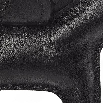 Hermes Milo Lambskin Grigri Rodeo Horse Bag Charm PM So Black 3 of 5