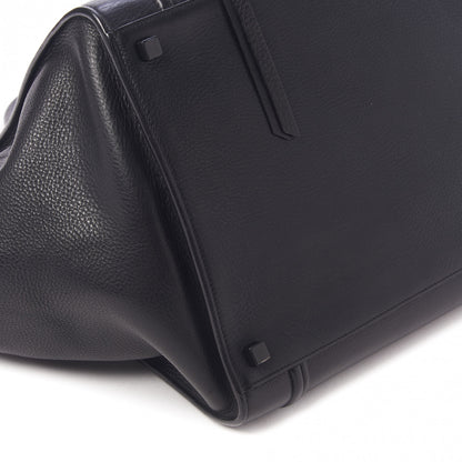 Celine Grained Calfskin Medium Phantom Luggage Black 6 of 9