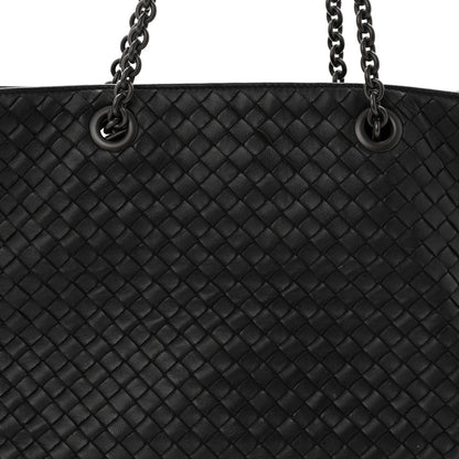 Bottega Veneta Nappa Intrecciato Medium Classic Chain Strap Tote Black 8 of 11