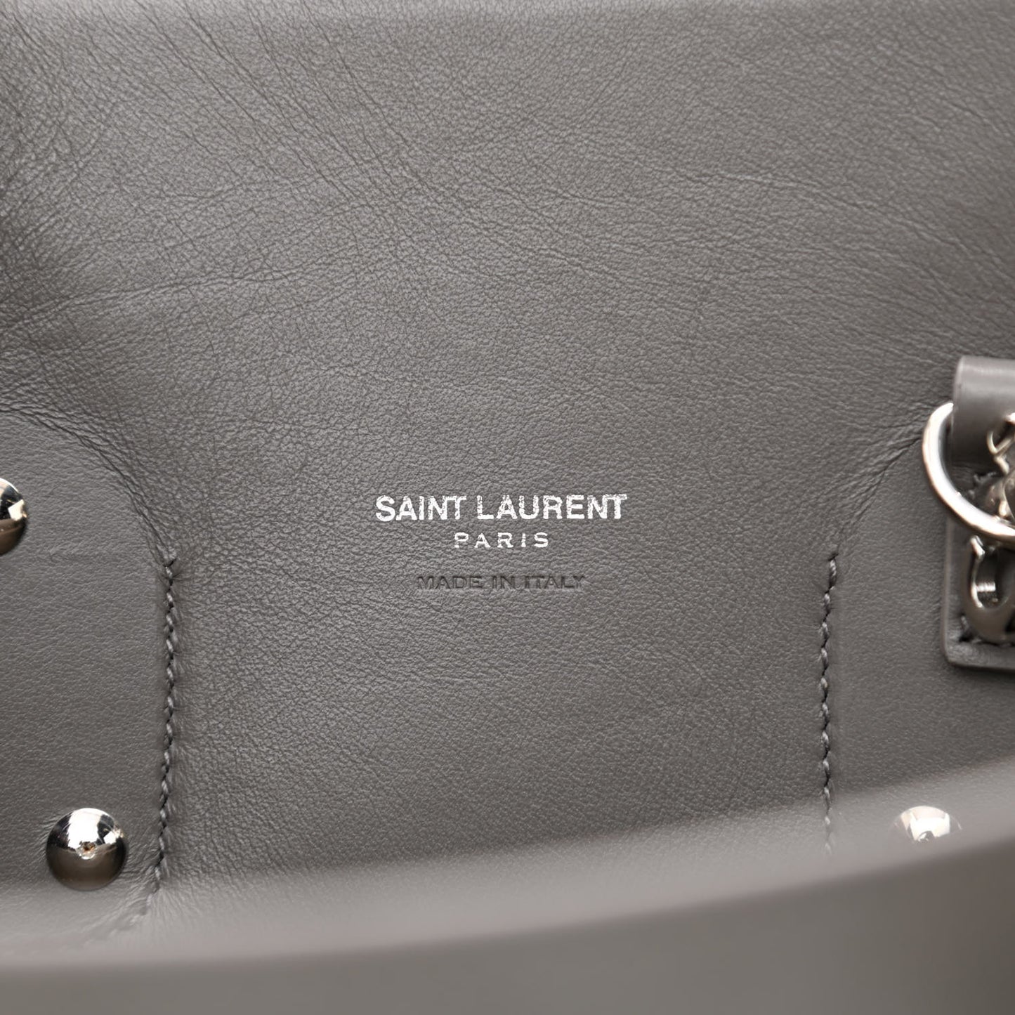 Grained Calfskin Small Sac De Jour Fog