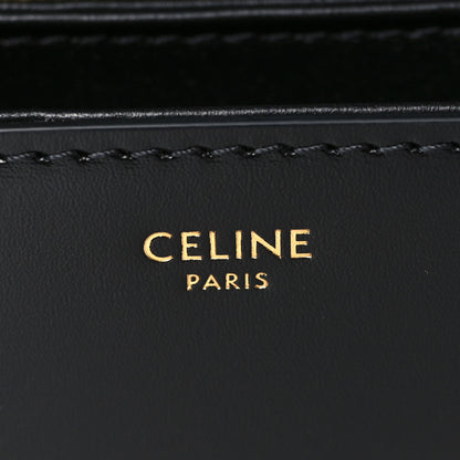 Celine Shiny Calfskin Medium Triomphe Black 6 of 10