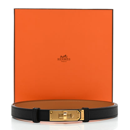 Hermes Epsom Kelly Belt Black 6 of 6