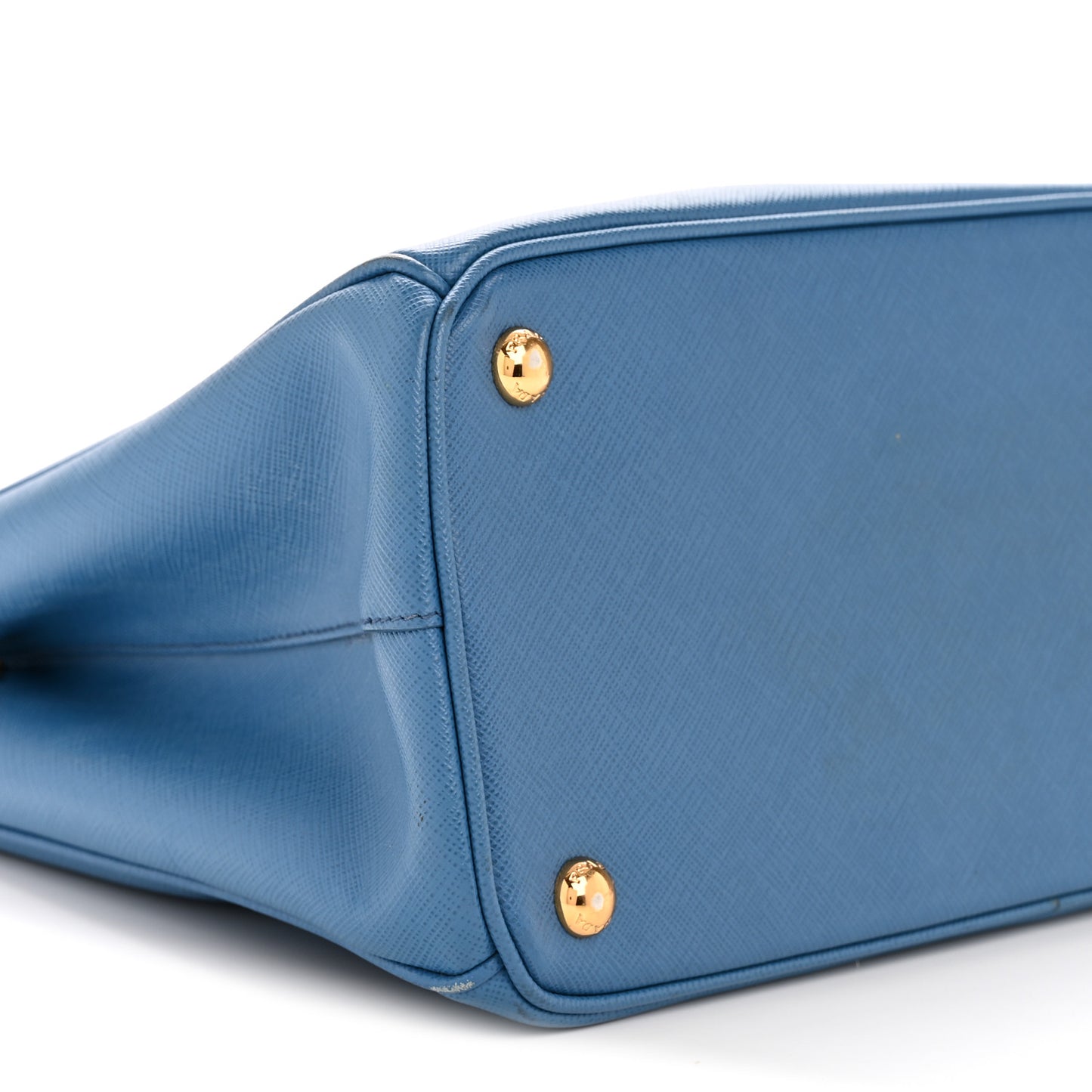 Saffiano Lux Small Galleria Double Zip Tote Cobalto