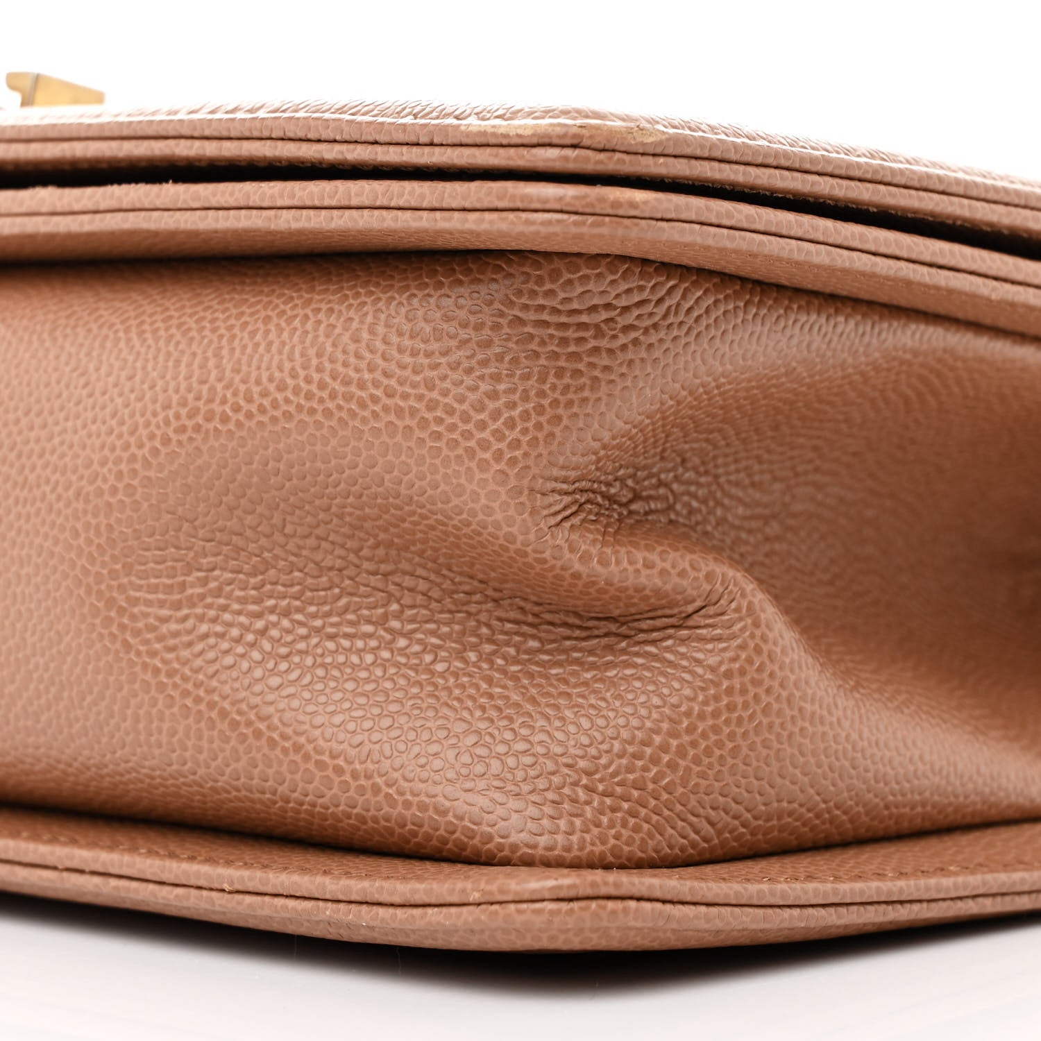 Chanel Caviar Chevron Quilted Medium Boy Flap Brown 10 of 11