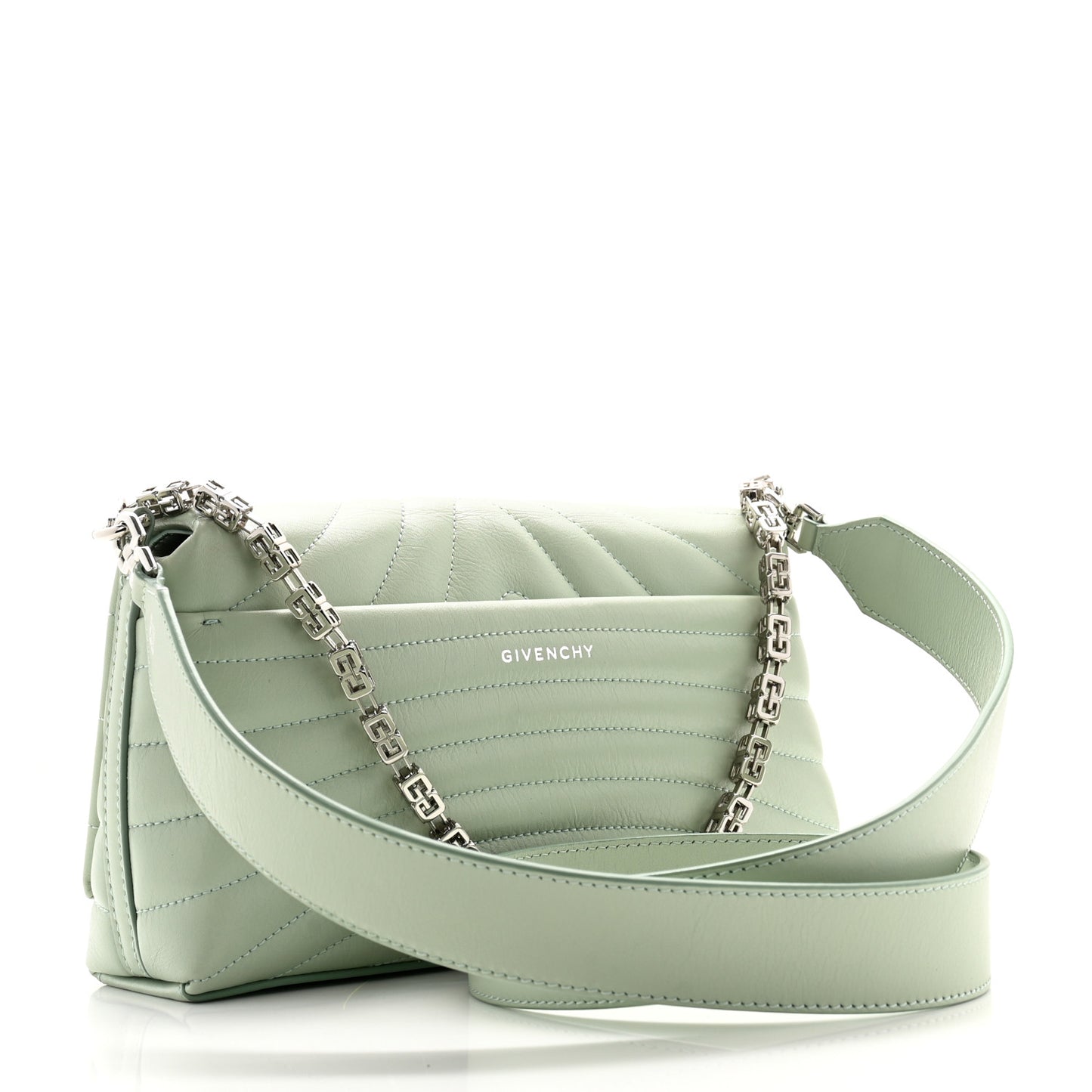 Calfskin Quilted Small 4G Shoulder Bag Light Green