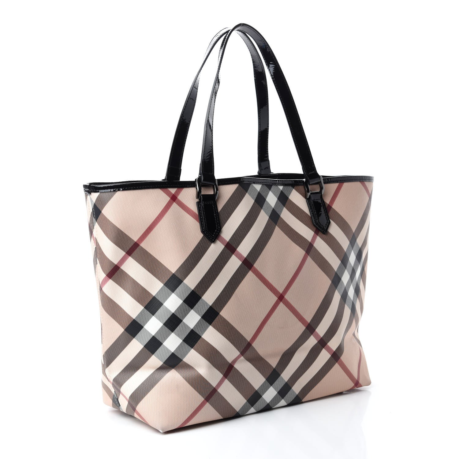 Burberry Supernova Check Stanton Tote Black 3 of 15