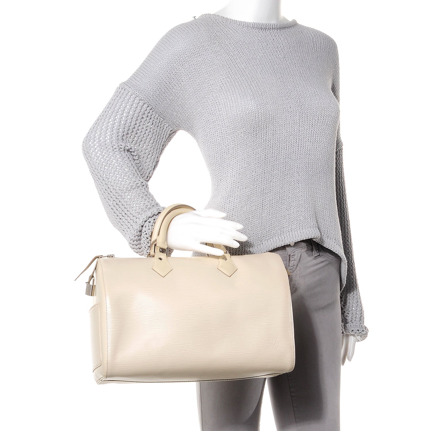 Louis Vuitton Epi Speedy 30 Ivory 2 of 8