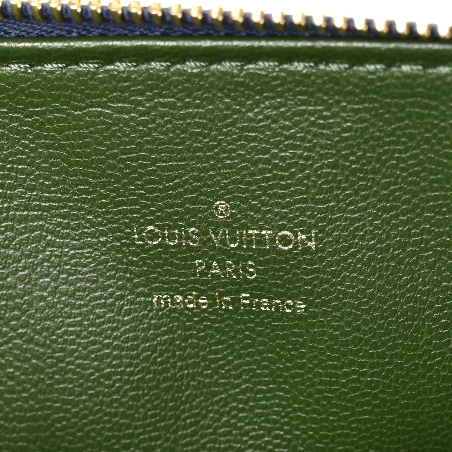 Lambskin Embossed Monogram Coussin PM Blue Green