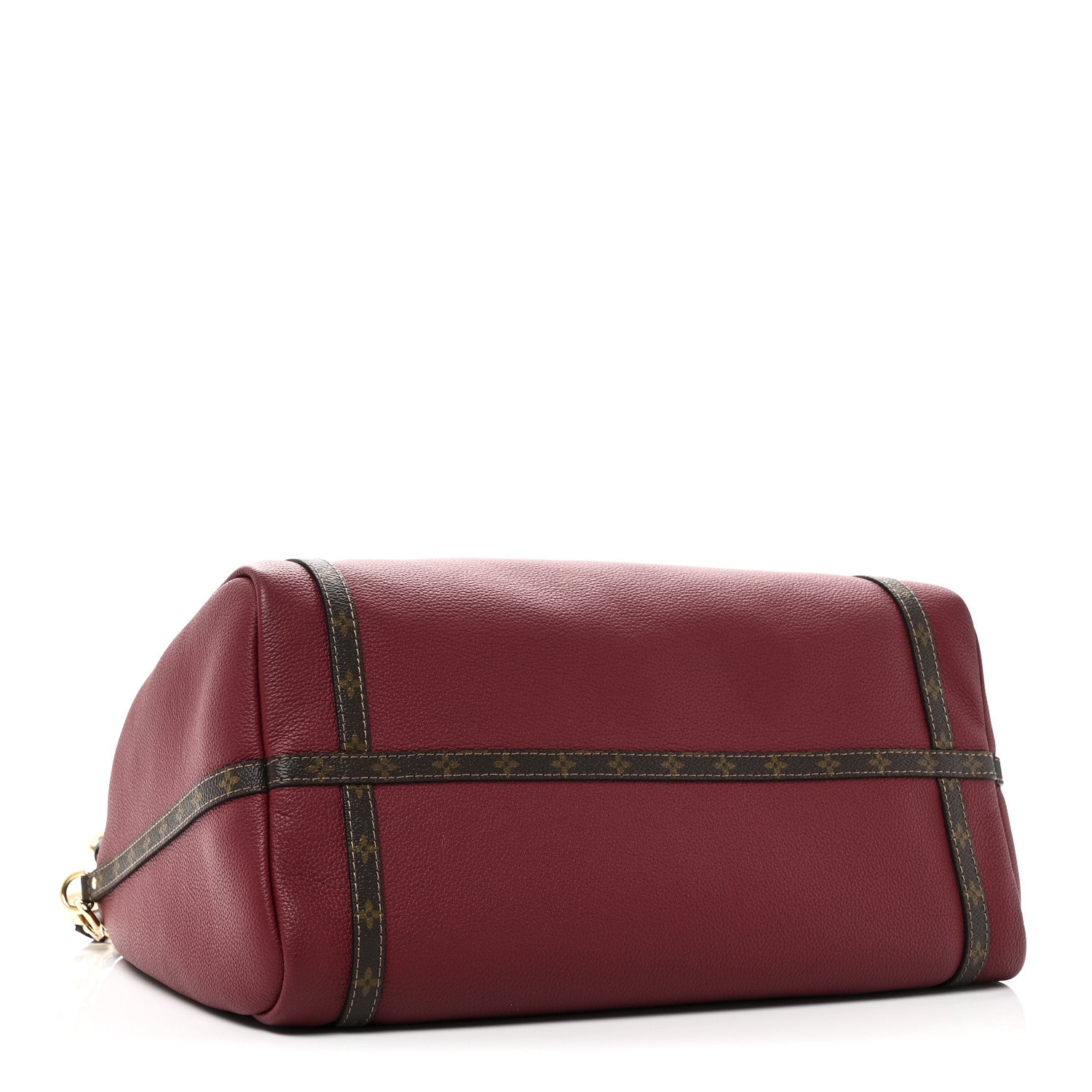 Louis Vuitton Calfskin Monogram Express MM Carmin Red 4 of 9