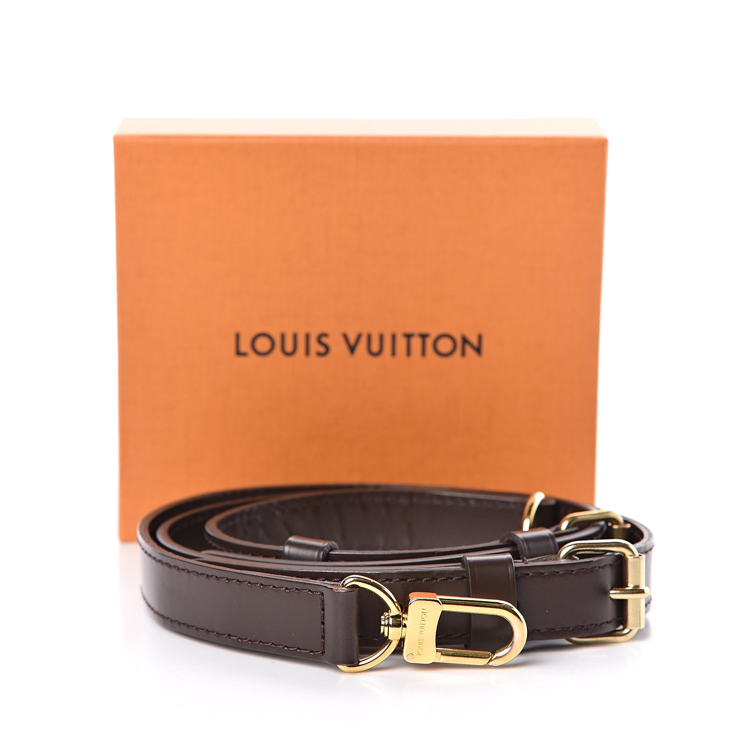 Louis Vuitton Calfskin Adjustable Speedy Bandouliere Shoulder Strap Brown 5 of 5
