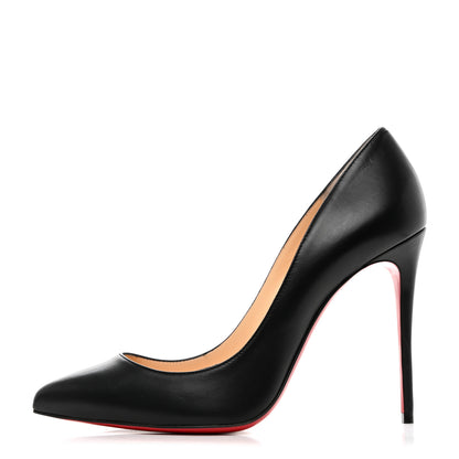 Christian Louboutin Shiny Nappa Pigalle Follies 100 Pumps 38.5 Black 1 of 8