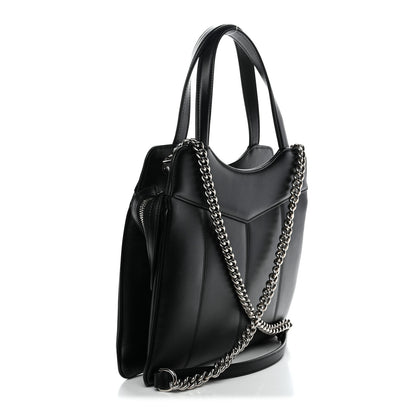 Gucci Calfskin Petite GG Small Tote Bag Black 3 of 10