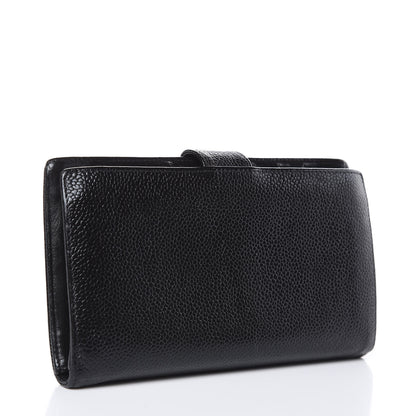 Chanel Caviar Timeless CC French Wallet Black 3 of 12
