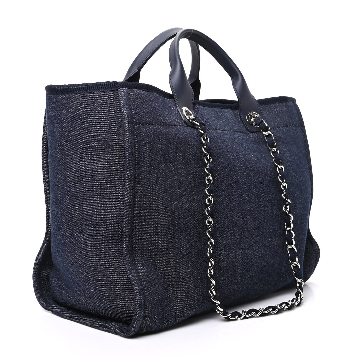 Denim Medium Deauville Tote Dark Blue