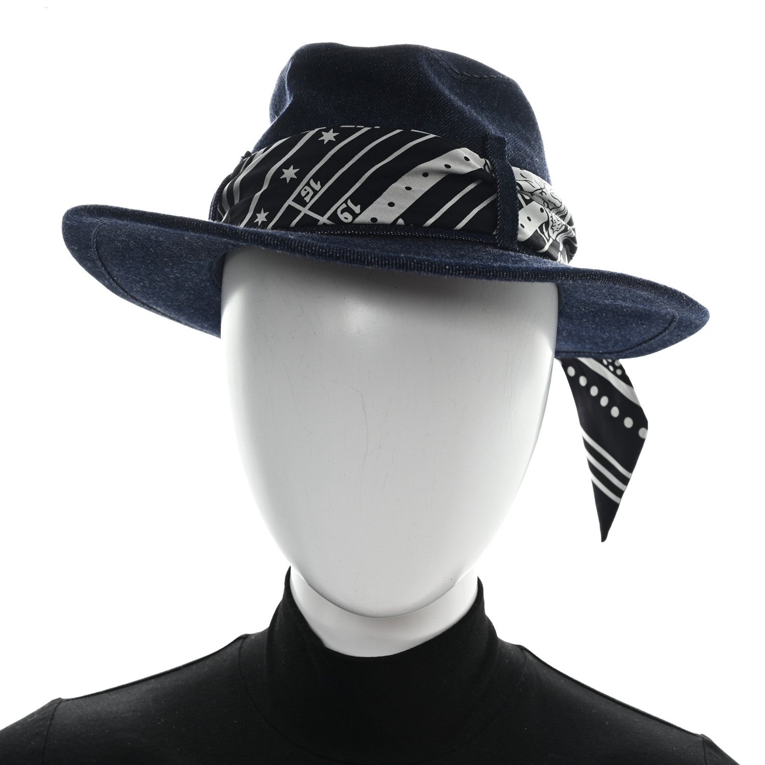 Hermes Denim Silky Heloise Hat 58 Indigo 1838191 – FASHIONPHILE