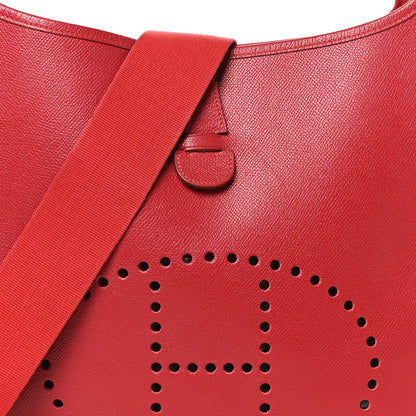 Hermes Courchevel Evelyne GM Rouge Vif 8 of 10