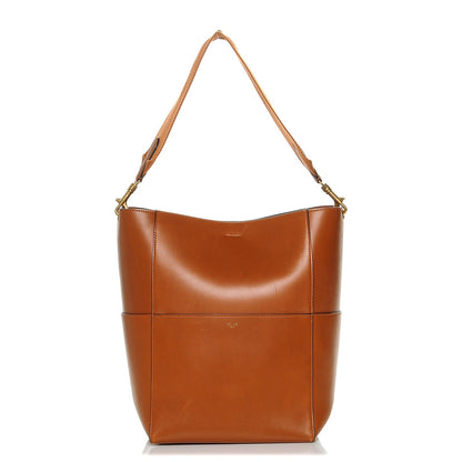 Celine Supersoft Calfskin Sangle Bucket Bag Tawny 1 of 6