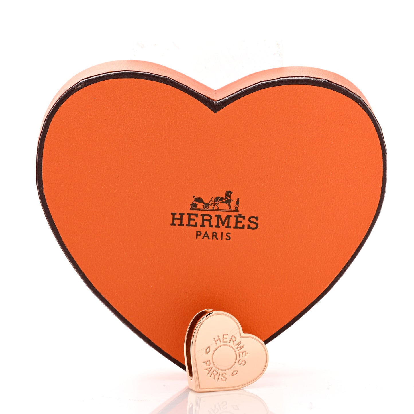 Rose Gold Plated Brass Mini Coeur Twilly Scarf Ring