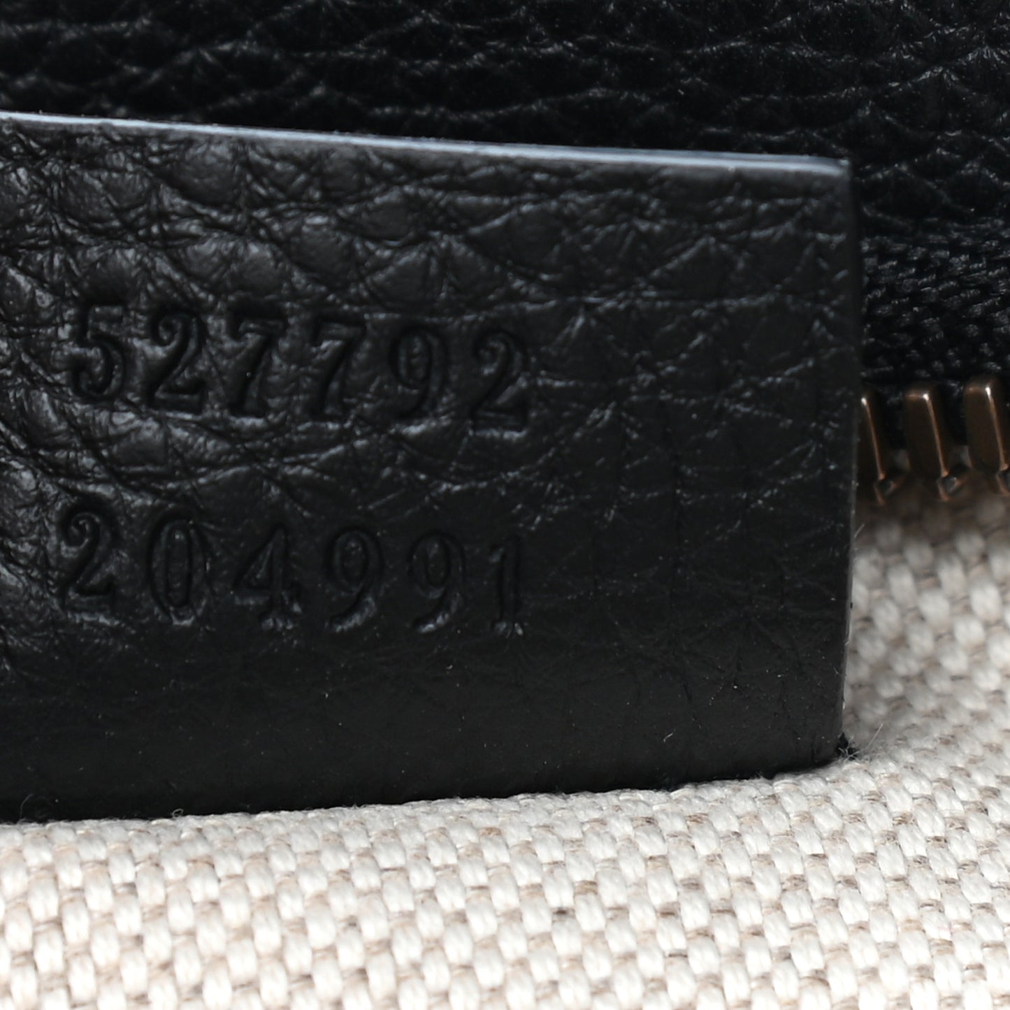 Grained Calfskin Small Logo Belt Bag Black