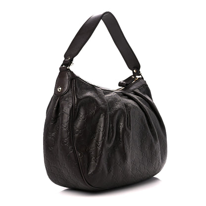 Gucci Guccissima Medium Sukey Hobo Dark Brown 2 of 11