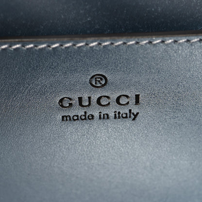 Gucci Iridescent Nappa Chevron Matelasse Small GG Marmont Chain Shoulder Bag Iridescent Snow Light Blue 6 of 10