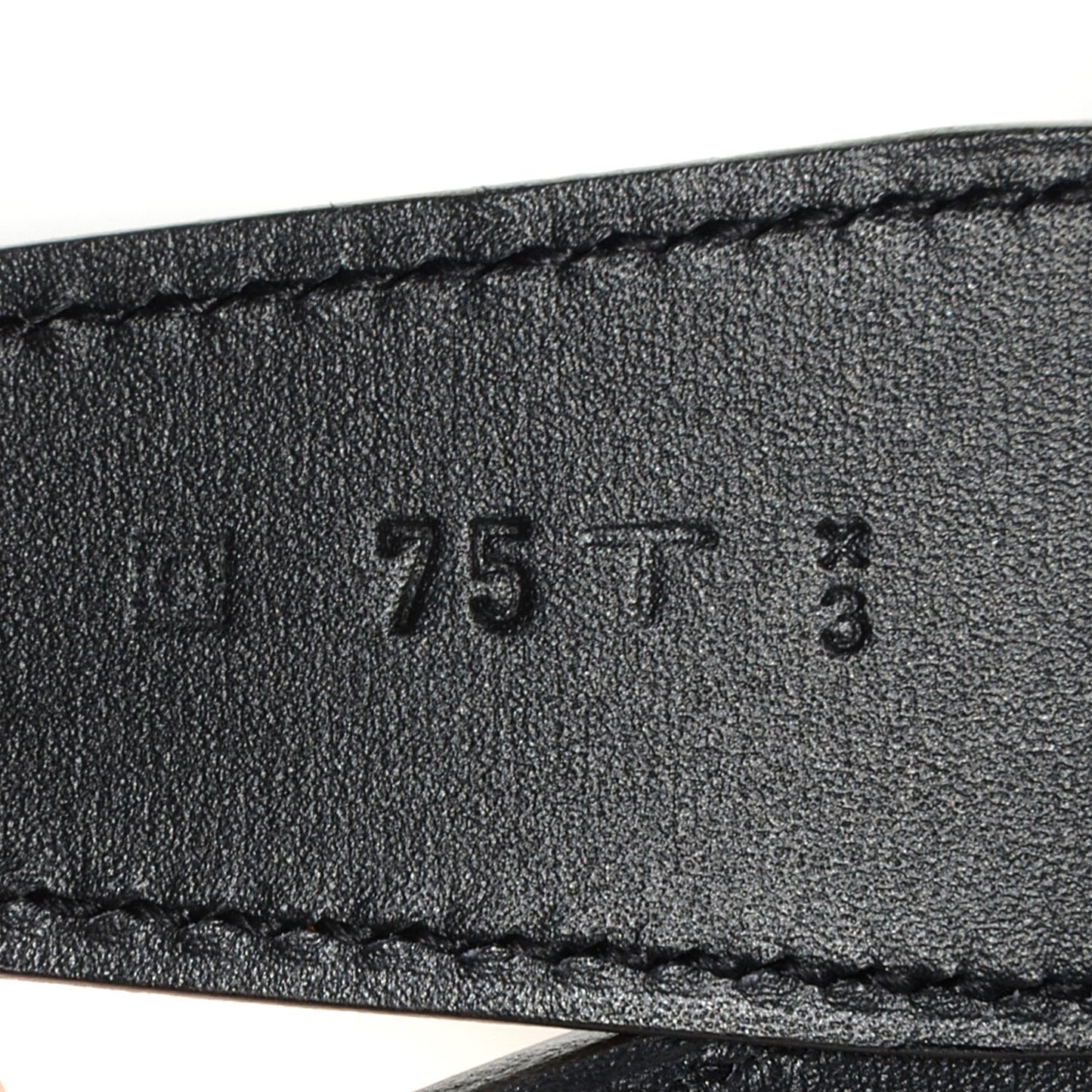Natural Barenia Chamonix Constance 32mm H Belt Fauve Noir 75