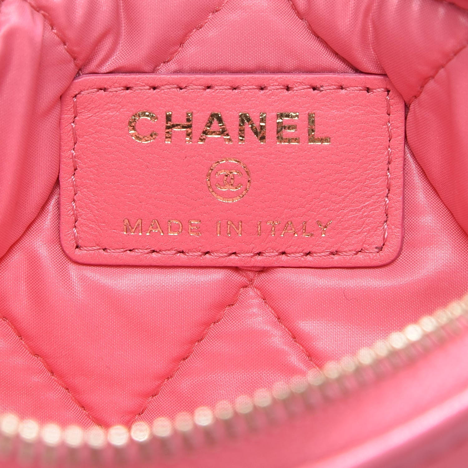 Chanel Lambskin Quilted Small Casino Cosmetic Case Pink 6 of 8