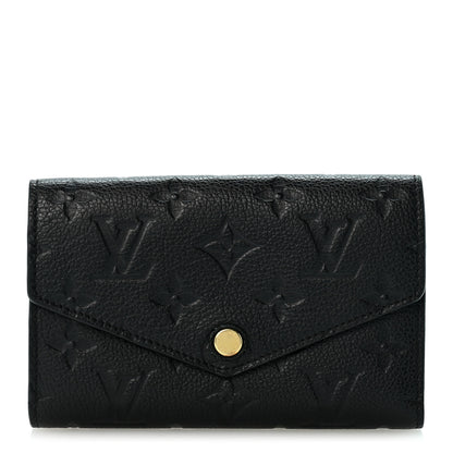 Louis Vuitton Empreinte Compact Curieuse Wallet Black 1 of 9