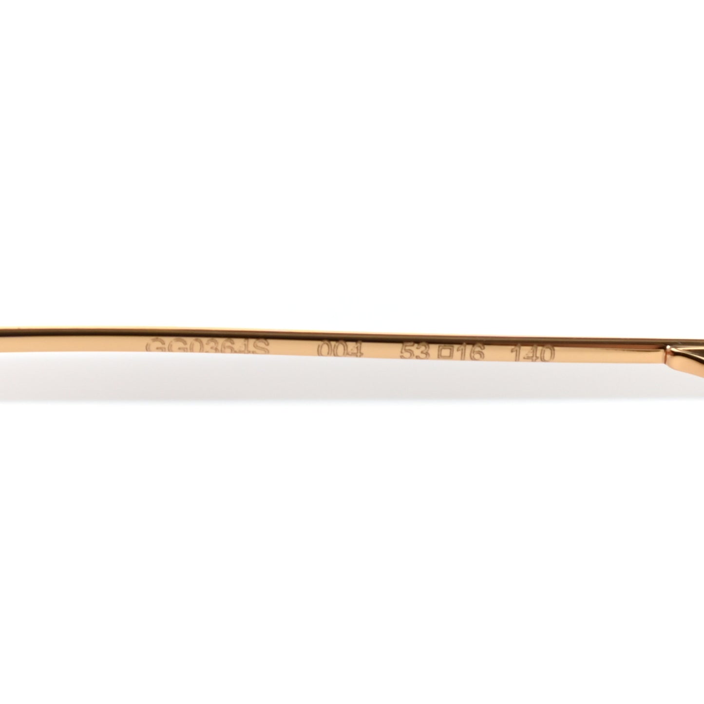Metal Pearl Cat Eye Sunglasses GG0364S Gold
