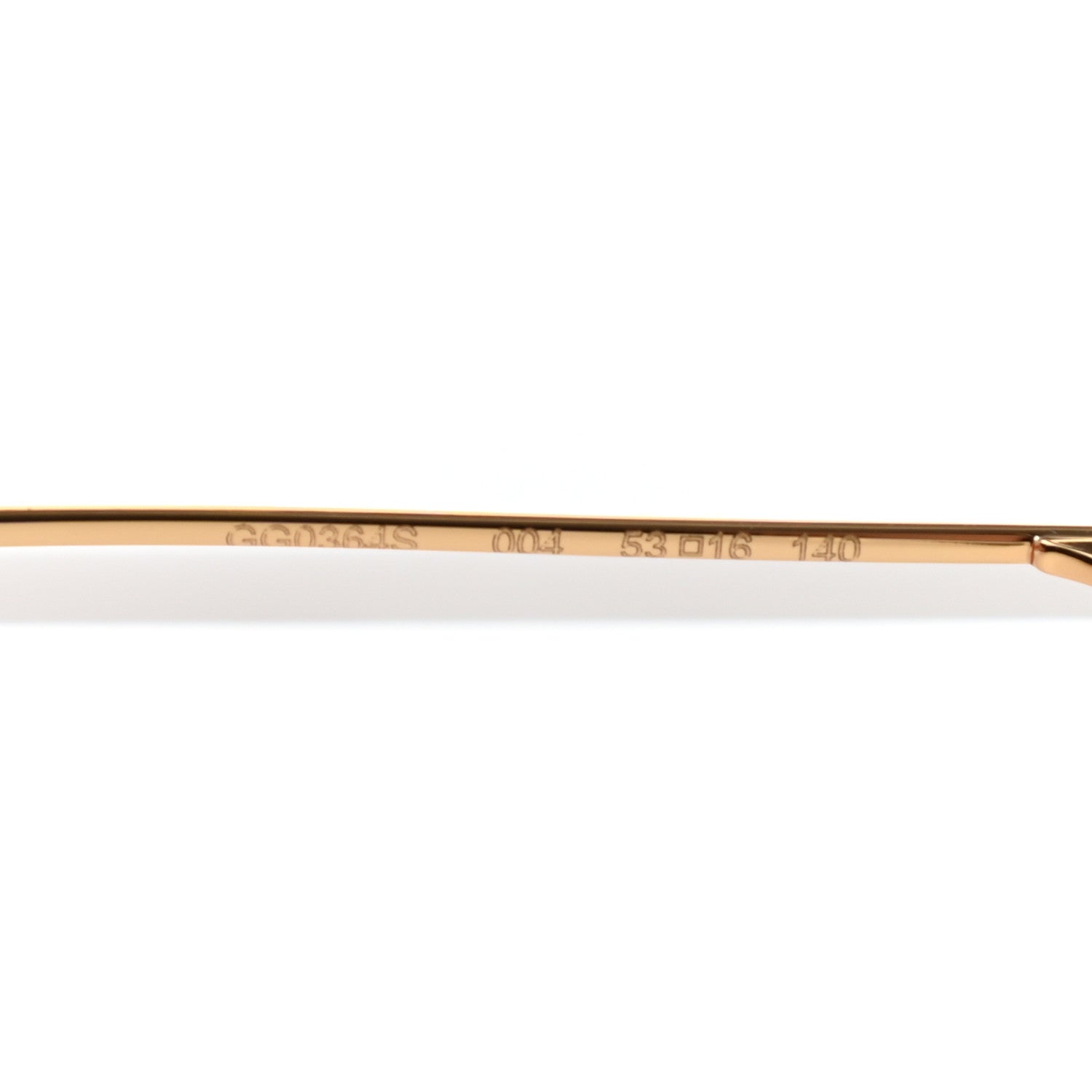 Gucci Metal Pearl Cat Eye Sunglasses GG0364S Gold 8 of 9