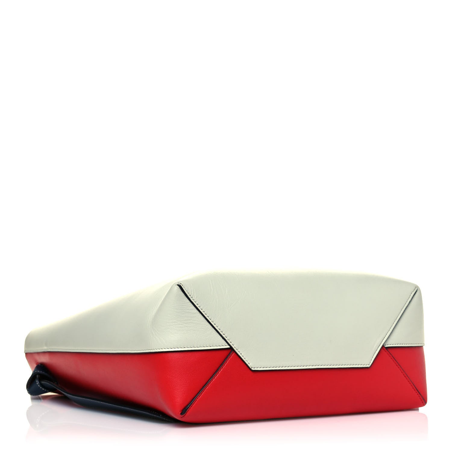 Celine Shiny Smooth Calfskin Small Twisted Cabas Jade Bright Red 4 of 12
