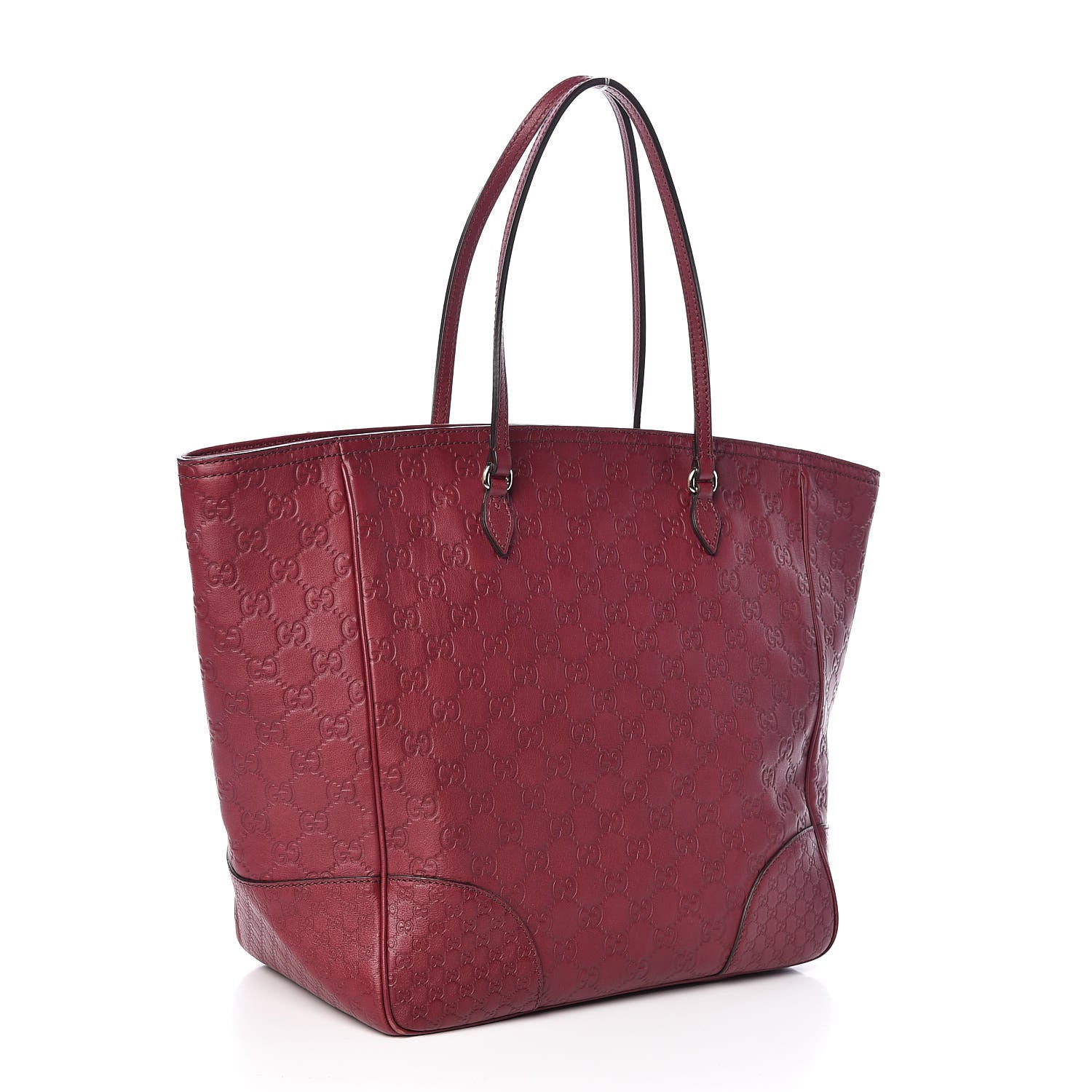 Gucci Guccissima Medium Bree Zippered Tote Classic Ruby 3 of 10