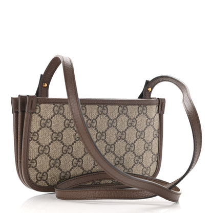 Gucci GG Supreme Monogram Web Ophidia Crossbody Beige New Acero 3 of 12