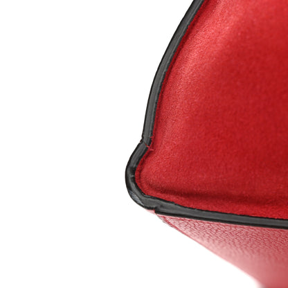 Celine Drummed Calfskin Suede Large Trapeze Coquelicot 13 of 14