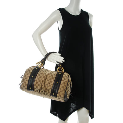 Gucci Monogram Interlocking Medium Boston Dark Brown 2 of 7