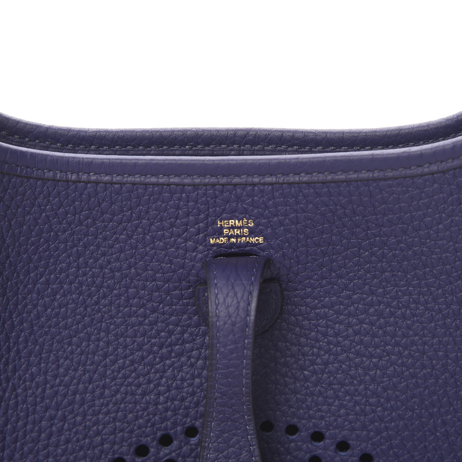 Hermes Taurillon Clemence Evelyne TPM Bleu Encre 6 of 11