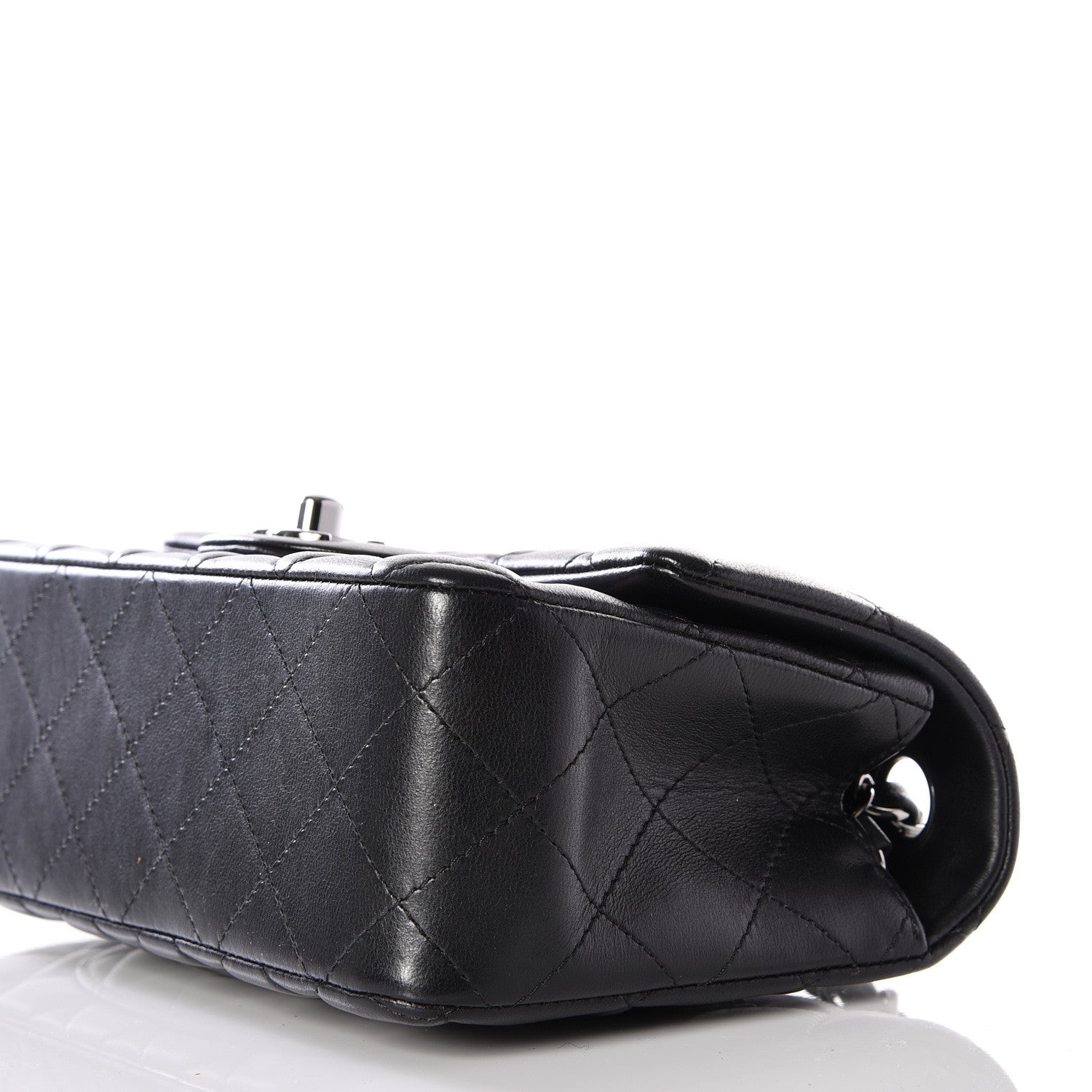 Chanel Lambskin Quilted Mini Rectangular Flap Black 9 of 12
