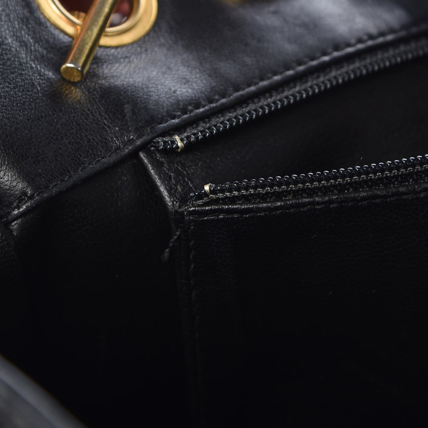 Lambskin Quilted Shopping Tote Black