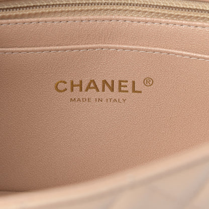 Chanel Iridescent Calfskin Quilted Mini Rectangular Flap Beige 6 of 11