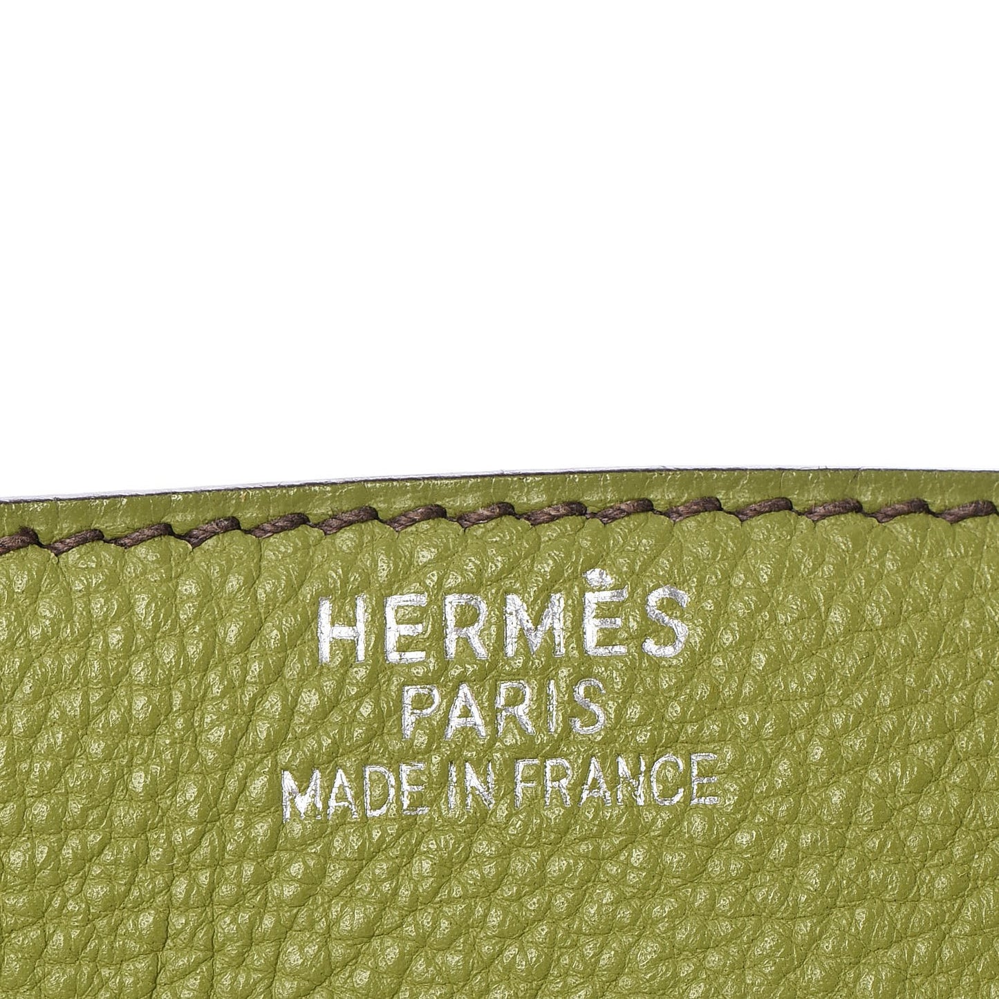 Taurillon Clemence Birkin 35 Vert Anis