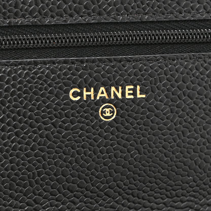 Chanel Caviar Quilted Wallet on Chain WOC Black 6 of 11