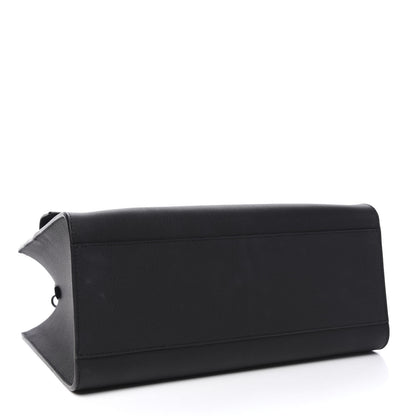 Louis Vuitton Soft Calfskin Lockme Tote MM Black 4 of 10